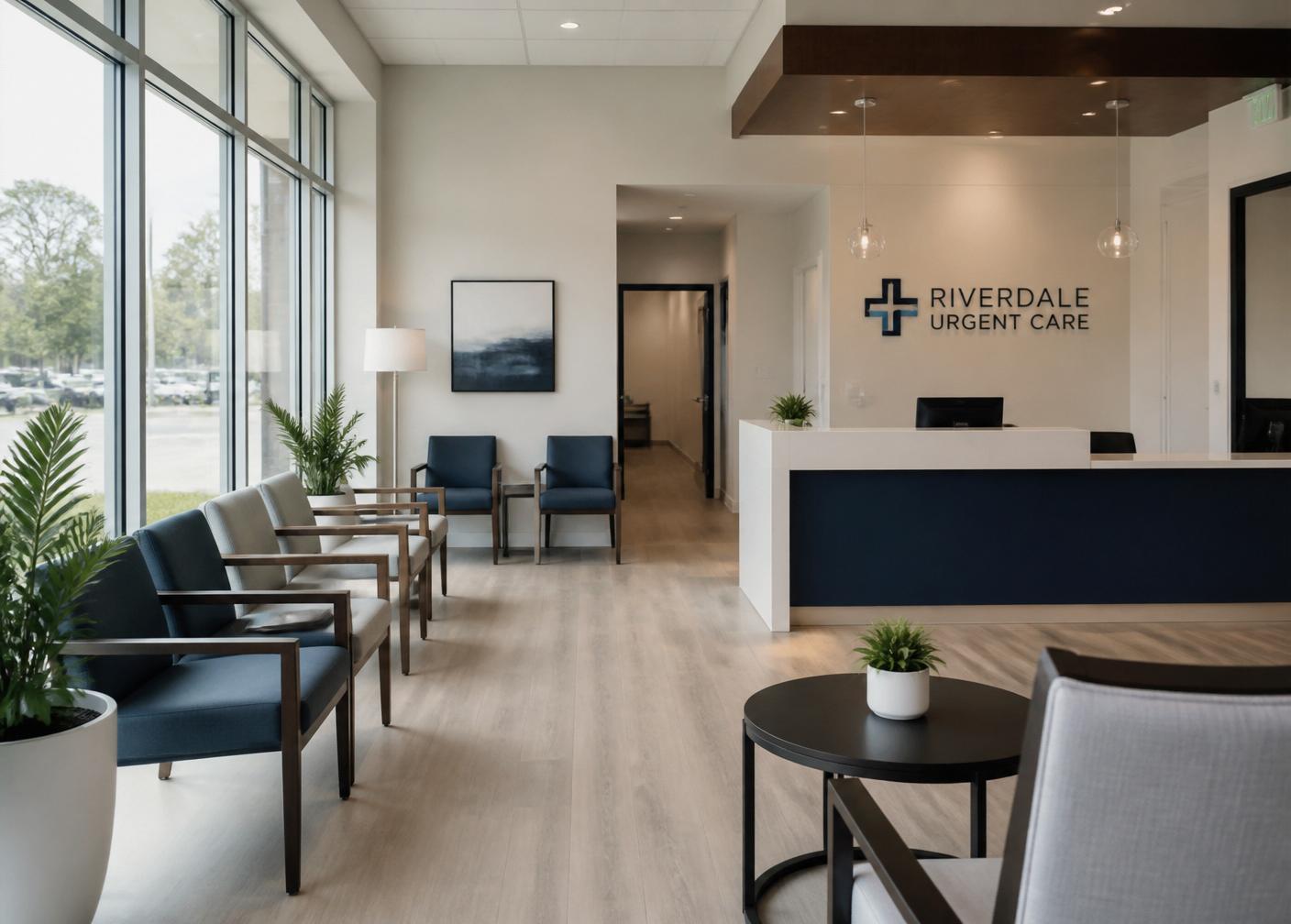 Interior of a Hillway portfolio urgent care clinic